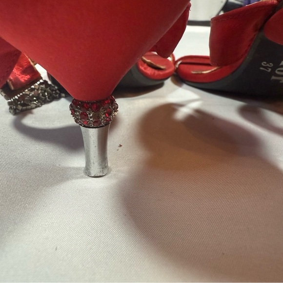 Dior Red Women's Heels with Strap - Picture 11 of 11